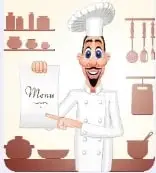 Ilustración relacionada con la importancia de las medidas matemáticas en la gastronomía.