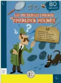 Portada de Los increíbles enigmas de Sherlock Holmes con el detective y su perro.