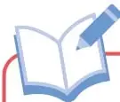 Ícono de un libro abierto con un lápiz, que indica la sección 'Lee y completa'.