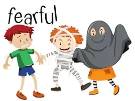 Ilustración de personas saltando con alegría representando 'Excitement'.