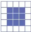 Figura 1: un cubo verde; Figura 2: tres cubos en forma de L; Figura 3: seis cubos formando una escalera de tres niveles.