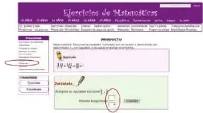 Captura que muestra la opción Comprobar y un aviso relacionado con el resultado.