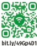 Código QR verde que enlaza al video 'Un plan con mucha vida' con la dirección bit.ly/49Gp4D1.