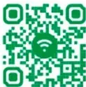 Código QR verde con enlace bit.ly/3WQBMwg y texto que invita a usar el recurso informático "Puentes de comunicación en construcción".