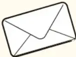 Ilustración de un sobre de carta abierto, símbolo de comunicación y retroalimentación.