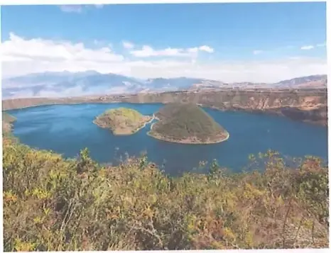Laguna de Cuicocha, ubicada en la Reserva Ecológica Cotacachi Cayapas, entre Esmeraldas e Imbabura.