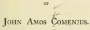 Portada de la obra The Orbis Pictus de John Amos Comenius, edición de C. W. Bardeen, Syracuse, N. Y., 1887.