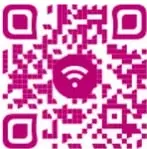 Código QR en color rosa que enlaza a una animación sobre Los emulantes.