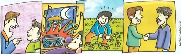 Viñetas que muestran situaciones cotidianas para reflexionar sobre los consejos que darían los abuelos.