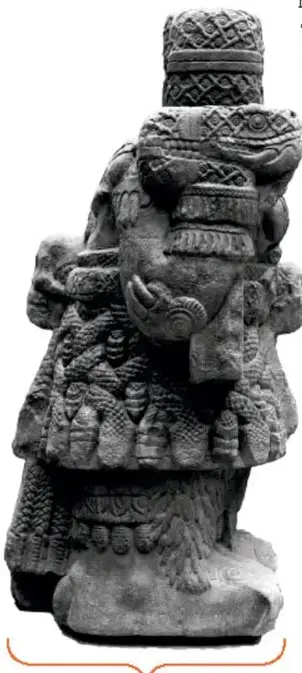 Piedra de Tizoc, disco de piedra tallada con relieves.