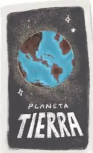 Teléfono inteligente o tableta con pantalla que muestra una imagen de la Tierra.