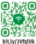 Código QR verde con el enlace bit.ly/3VfglUk para ver el video 'Un mapa de nuestro mundo'.