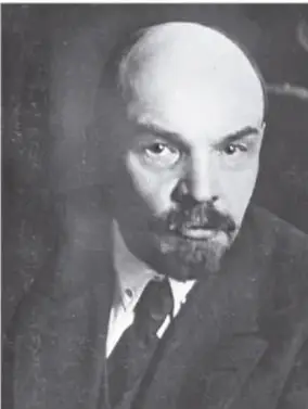Retrato fotográfico de Vladimir Ilich Uliánov (Lenin), líder bolchevique.