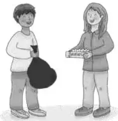 Ilustración de una niña sentada escribiendo en una hoja sobre un escritorio.