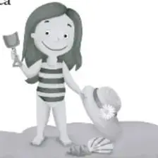 Ilustración de una niña y un adulto realizando actividad física al aire libre.