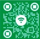 Código QR verde con ícono WiFi para acceder al enlace bit.ly/4aVklhM sobre cómo desarrollar una conferencia informativa.