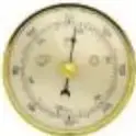 Termómetro ambiental analógico.