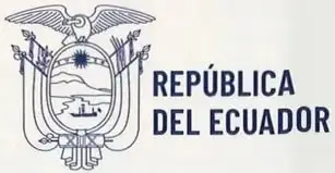 Portada amarilla con el título ESTUDIOS SOCIALES, un número 2 grande, una ilustración de un cohete y el escudo de la República del Ecuador.