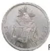 Reverso de una moneda de plata de Un Peso acuñada en Oaxaca en 1870, con leyenda 'REVERSO'.