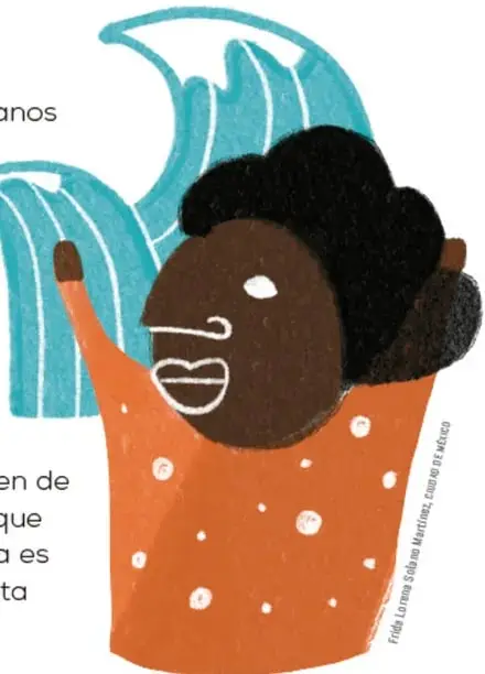 Columna decorativa con íconos de colores (flor, figuras, sol, etc.) que marcan secciones del libro.