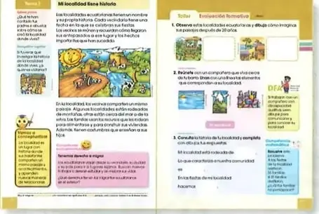Íconos de las secciones Vamos a conceptualizar e Interculturalidad.