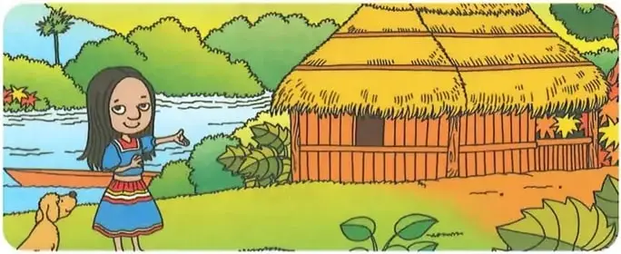 Ilustración relacionada con la interculturalidad y las creencias para proteger la vivienda.