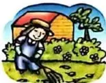 Niña limpiando el jardín, relacionada con la situación de pago diario.