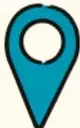 Icono de un pin de ubicación azul con círculo blanco.