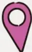 Icono de un pin morado con un círculo blanco en el centro.