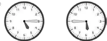 Cuatro relojes analógicos que muestran las horas 10:00, 8:00, 12:00 y 4:00.