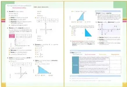 Miniatura de páginas de evaluación sumativa con ejercicios matemáticos y actividades de autoevaluación.
