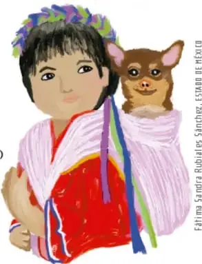 Niña con un animalito en los brazos, representando empatía con los seres vivos.