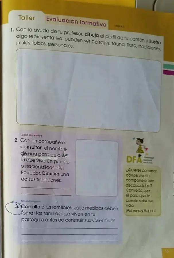 Ícono de DFA con niña feliz.
