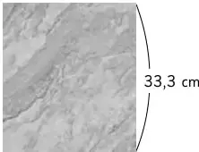 Rectángulo con lados 12,5 cm y 54 mm.