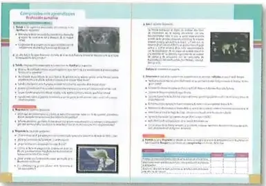 Imagen de una doble página correspondiente a la evaluación sumativa y la autoevaluación.