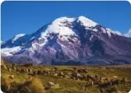 Fotografía del volcán Chimborazo.