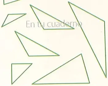 Tres grupos de triángulos con medidas de lados y ángulos para aplicar postulados de congruencia.