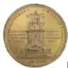 Fotografía del reverso de una medalla de calamina: Medalla, Proclamas y Medallas, de Gerónimo Antonio Gil, Carlos IV, El Caballito, 1796, diámetro 60 mm, Colección Casa de Moneda de México, Museo Numismático Nacional.