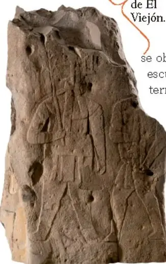 Altar-trono, Loma el Zapote, Veracruz: piedra con dos atlantes que sostienen la cubierta.
