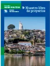 Portada del Tomo II con vista de un pueblo junto al agua.