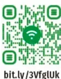 Código QR verde con el enlace bit.ly/3VfglUk para ver el video 'El cambio de los seres vivos en el tiempo'.