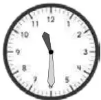 Tres pares de relojes analógicos que muestran las horas 11:30, 5:45 y 16:07.