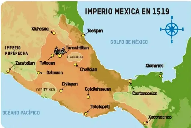 Ilustración del Códice Florentino que muestra a Moctezuma II enviando una embajada con regalos.