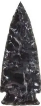 Punta de proyectil de obsidiana del cerro Ilaló.