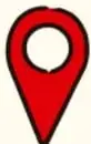 Icono de un marcador de mapa rojo que señala la sección Let's Observe and Finish!