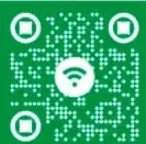 Código QR verde con enlace bit.ly/4aVklhM sobre el folleto de divulgación lingüística
