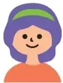 Tres opciones de caritas: A con ojos abiertos y sonrisa, B con un ojo cerrado (guiño) y sonrisa, C con los ojos cerrados y sonrisa.
