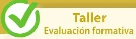 Icono de check verde junto al título 'Taller Evaluación formativa'.