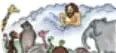 Ilustración de Júpiter sentado entre nubes con animales alrededor (jirafa, elefante, tortuga, entre otros).