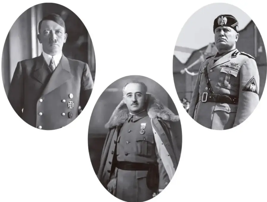 Retrato en blanco y negro de Adolf Hitler con uniforme y brazalete nazi.